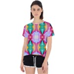 Colorful Abstract Painting E Open Back Sport Tee