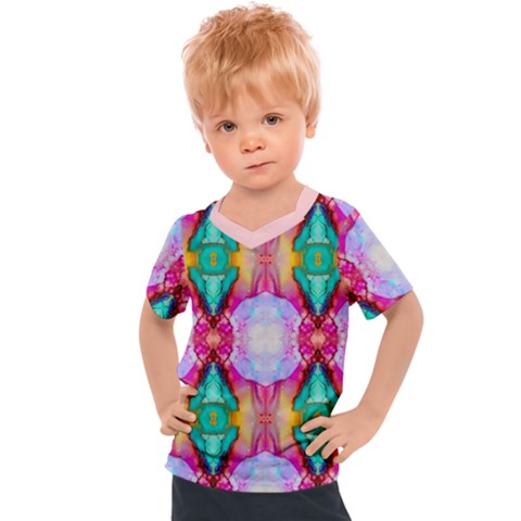 Colorful Abstract Painting E Kids  Sports Tee by gloriasanchez