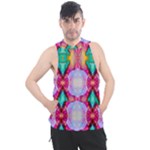 Colorful Abstract Painting E Men s Sleeveless Hoodie
