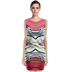 Bohemian Colorful Pattern B Sleeveless Velvet Midi Dress by gloriasanchez