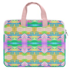 Colorful Neon Pattern  Macbook Pro Double Pocket Laptop Bag by gloriasanchez