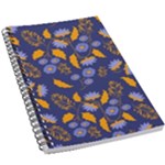 Folk floral art pattern. Flowers abstract surface design. Seamless pattern 5.5  x 8.5  Notebook