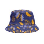 Folk floral art pattern. Flowers abstract surface design. Seamless pattern Inside Out Bucket Hat