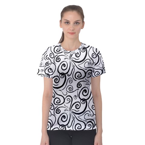 Squiggles Women s Sport Mesh Tee by SychEva