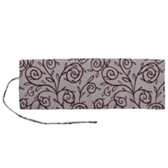 Curly Lines Roll Up Canvas Pencil Holder (m) by SychEva