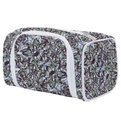 Intricate Textured Ornate Pattern Design Toiletries Pouch by dflcprintsclothing