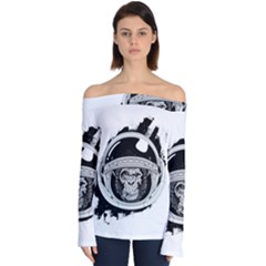 Spacemonkey Off Shoulder Long Sleeve Top by goljakoff