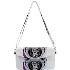 Purple Spacemonkey Removable Strap Clutch Bag by goljakoff