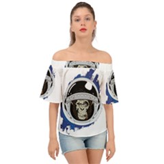 Spacemonkey Off Shoulder Short Sleeve Top by goljakoff