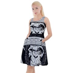 Spacemonkey Knee Length Skater Dress With Pockets by goljakoff