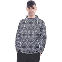Silver Ornate Decorative Design Pattern Men s Pullover Hoodie by dflcprintsclothing