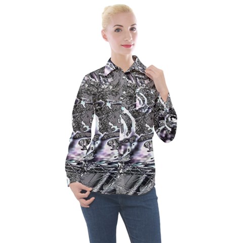 Invasive Hg Women s Long Sleeve Pocket Shirt by MRNStudios
