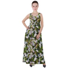 Blooming Garden Empire Waist Velour Maxi Dress by SychEva