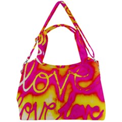 Pop Art Love Graffiti Double Compartment Shoulder Bag by essentialimage365