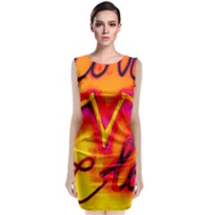  Graffiti Love Classic Sleeveless Midi Dress by essentialimage365