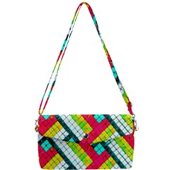 Pop Art Mosaic Removable Strap Clutch Bag by essentialimage365