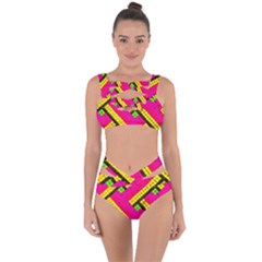 Pop Art Mosaic Bandaged Up Bikini Set  by essentialimage365