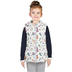 Funny Cats Kids  Hooded Puffer Vest by SychEva