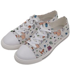 Funny Cats Men s Low Top Canvas Sneakers by SychEva