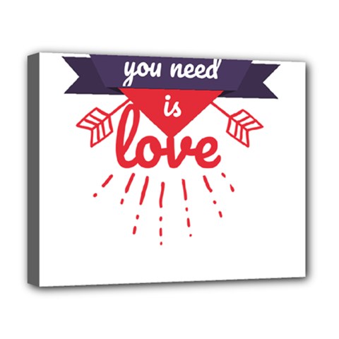 All You Need Is Love Deluxe Canvas 20  X 16  (stretched)