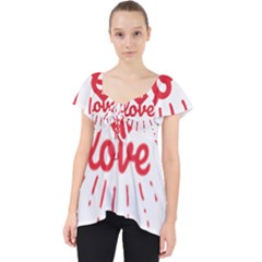 All You Need Is Love Lace Front Dolly Top