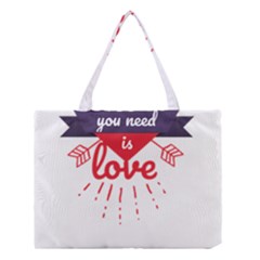 All You Need Is Love Medium Tote Bag by DinzDas