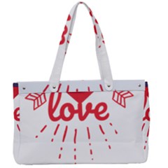 All You Need Is Love Canvas Work Bag by DinzDas