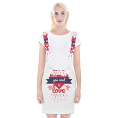 All You Need Is Love Braces Suspender Skirt