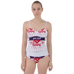 All You Need Is Love Sweetheart Tankini Set by DinzDas