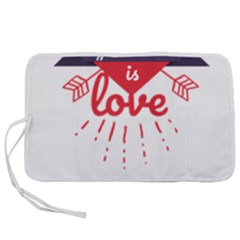 All You Need Is Love Pen Storage Case (l) by DinzDas