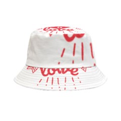 All You Need Is Love Inside Out Bucket Hat by DinzDas