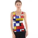 Stripes And Colors Textile Pattern Retro Tank Top View1