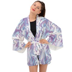 Tie Diy Diys Retro Batic Design Long Sleeve Kimono by DinzDas