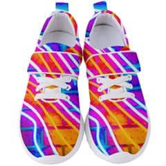 Pop Art Neon Wall Women s Velcro Strap Shoes by essentialimage365