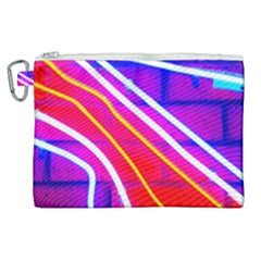 Pop Art Neon Lights Canvas Cosmetic Bag (xl) by essentialimage365