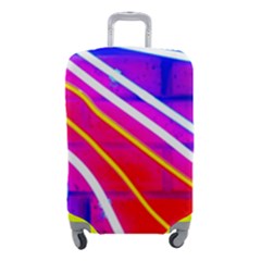 Pop Art Neon Lights Luggage Cover (small) by essentialimage365