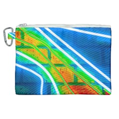 Pop Art Neon Wall Canvas Cosmetic Bag (xl) by essentialimage365