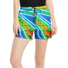 Pop Art Neon Wall Runner Shorts by essentialimage365