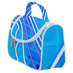 Pop Art Neon Wall Satchel Handbag by essentialimage365