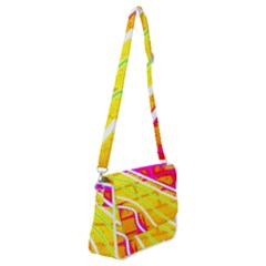 Pop Art Neon Wall Shoulder Bag With Back Zipper by essentialimage365