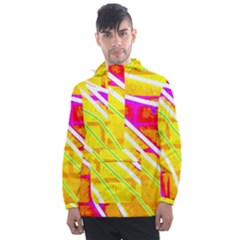 Pop Art Neon Wall Men s Front Pocket Pullover Windbreaker by essentialimage365
