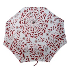 Folk Flowers Art Pattern Floral Abstract Surface Design  Seamless Pattern Folding Umbrellas by Eskimos