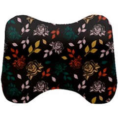 Rose Floral Head Support Cushion by tmsartbazaar