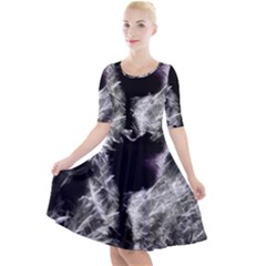 Pick Me Quarter Sleeve A-line Dress by MRNStudios