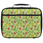 Vector Fruits pattern, pastel colors, yellow background Full Print Lunch Bag