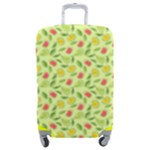 Vector Fruits pattern, pastel colors, yellow background Luggage Cover (Medium)