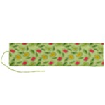 Vector Fruits pattern, pastel colors, yellow background Roll Up Canvas Pencil Holder (L)