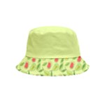Vector Fruits pattern, pastel colors, yellow background Inside Out Bucket Hat (Kids)