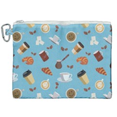 Coffee Time Canvas Cosmetic Bag (xxl) by SychEva