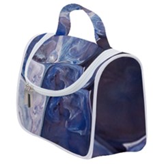 Abstract Blue Satchel Handbag